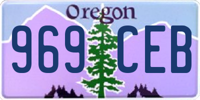 OR license plate 969CEB
