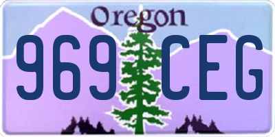 OR license plate 969CEG