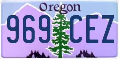 OR license plate 969CEZ