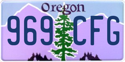 OR license plate 969CFG