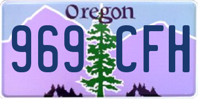 OR license plate 969CFH