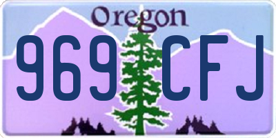 OR license plate 969CFJ