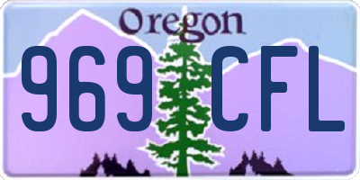 OR license plate 969CFL