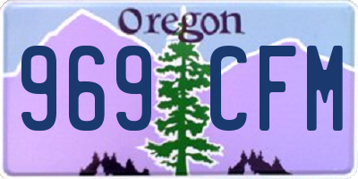 OR license plate 969CFM