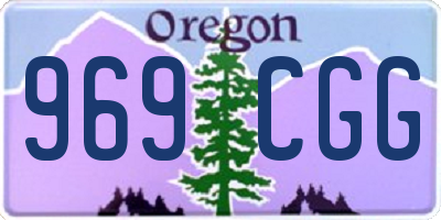 OR license plate 969CGG