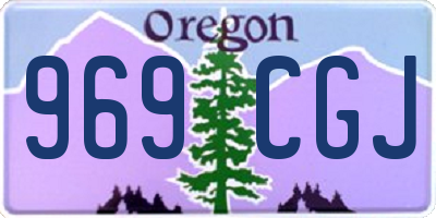 OR license plate 969CGJ