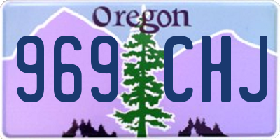 OR license plate 969CHJ