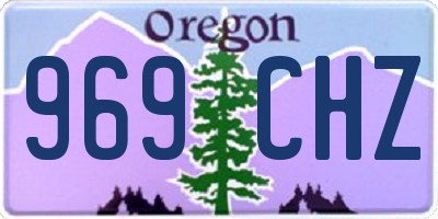 OR license plate 969CHZ