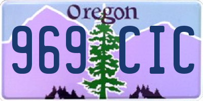 OR license plate 969CIC