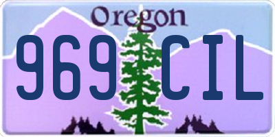 OR license plate 969CIL