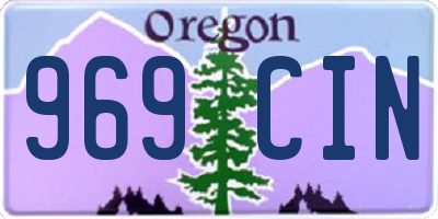 OR license plate 969CIN