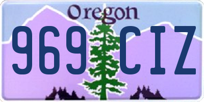 OR license plate 969CIZ