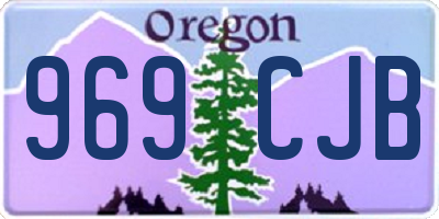 OR license plate 969CJB