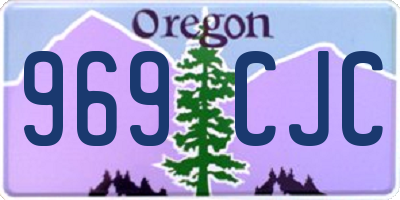 OR license plate 969CJC