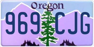 OR license plate 969CJG