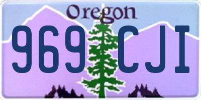 OR license plate 969CJI