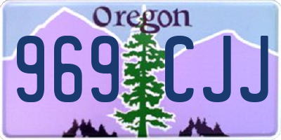 OR license plate 969CJJ