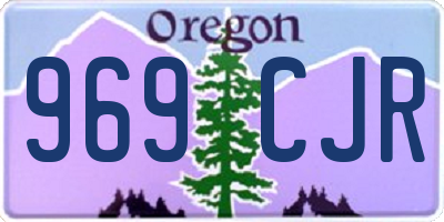 OR license plate 969CJR