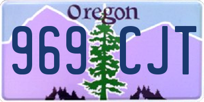 OR license plate 969CJT