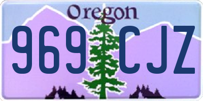 OR license plate 969CJZ