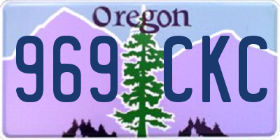 OR license plate 969CKC