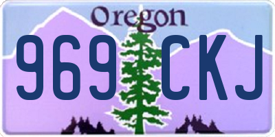 OR license plate 969CKJ