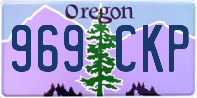 OR license plate 969CKP
