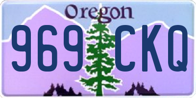 OR license plate 969CKQ