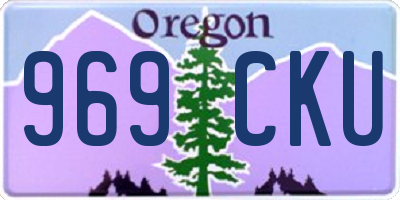 OR license plate 969CKU