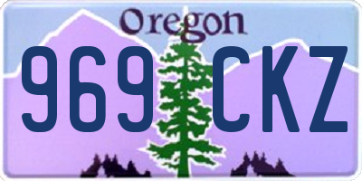 OR license plate 969CKZ