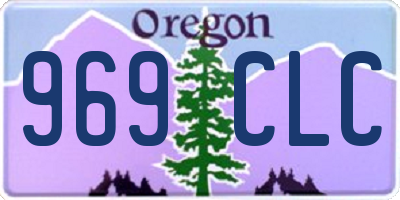 OR license plate 969CLC
