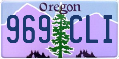 OR license plate 969CLI