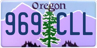 OR license plate 969CLL