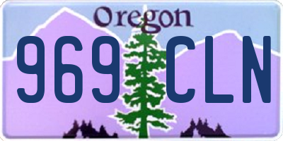 OR license plate 969CLN