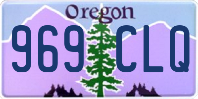 OR license plate 969CLQ