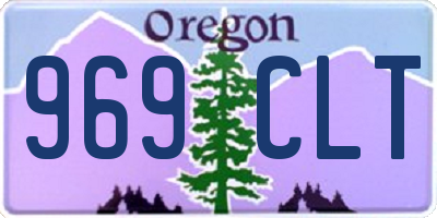 OR license plate 969CLT