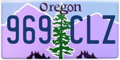 OR license plate 969CLZ