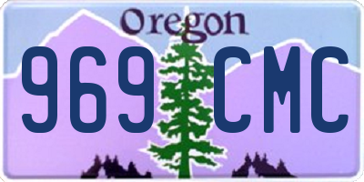 OR license plate 969CMC