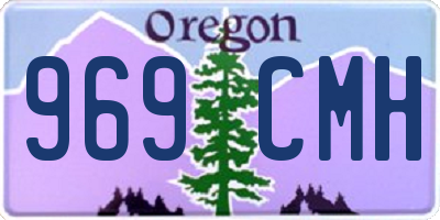 OR license plate 969CMH