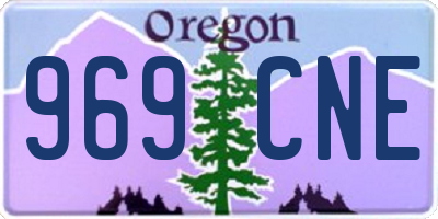 OR license plate 969CNE