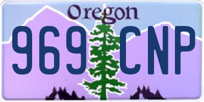 OR license plate 969CNP