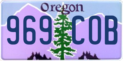 OR license plate 969COB