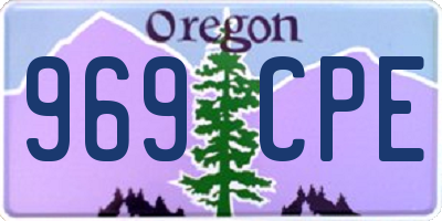 OR license plate 969CPE