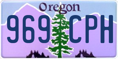 OR license plate 969CPH