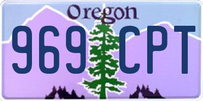 OR license plate 969CPT
