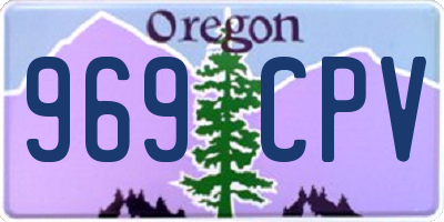 OR license plate 969CPV