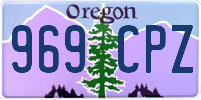 OR license plate 969CPZ