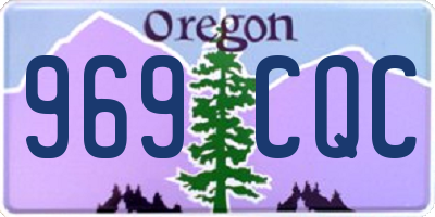 OR license plate 969CQC