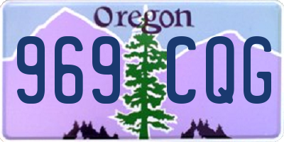 OR license plate 969CQG