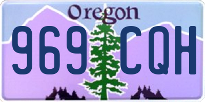 OR license plate 969CQH
